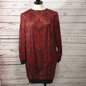 Vintage Valentino Boutique Long Sleeve Tent Dress